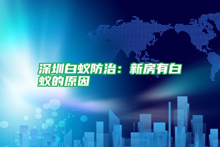 深圳白蟻防治:新房有白蟻的原因
