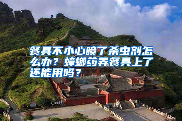 餐具不小心噴了殺蟲(chóng)劑怎么辦?蟑螂藥弄餐具上了還能用嗎?