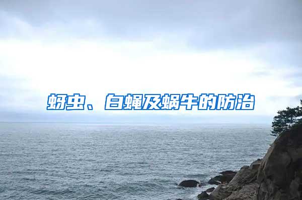 蚜蟲、白蠅及蝸牛的防治